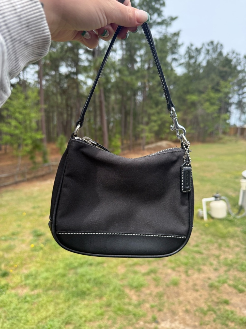 Coach Black Mini Bag with Top Handle